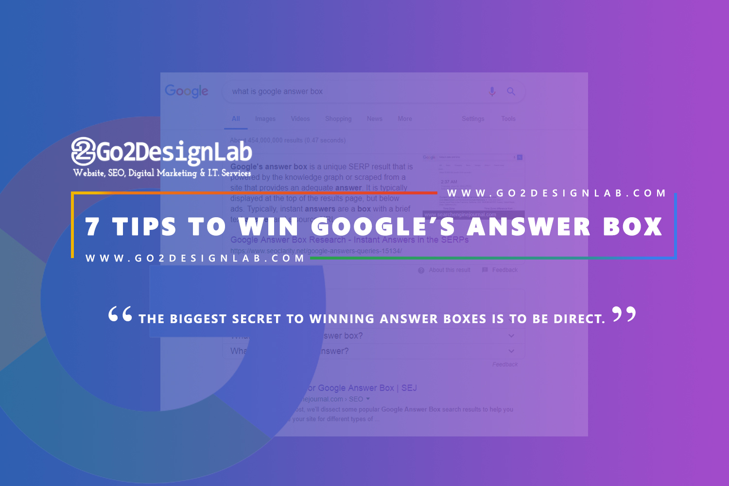 7 Tips To Win Google’s Answer Box