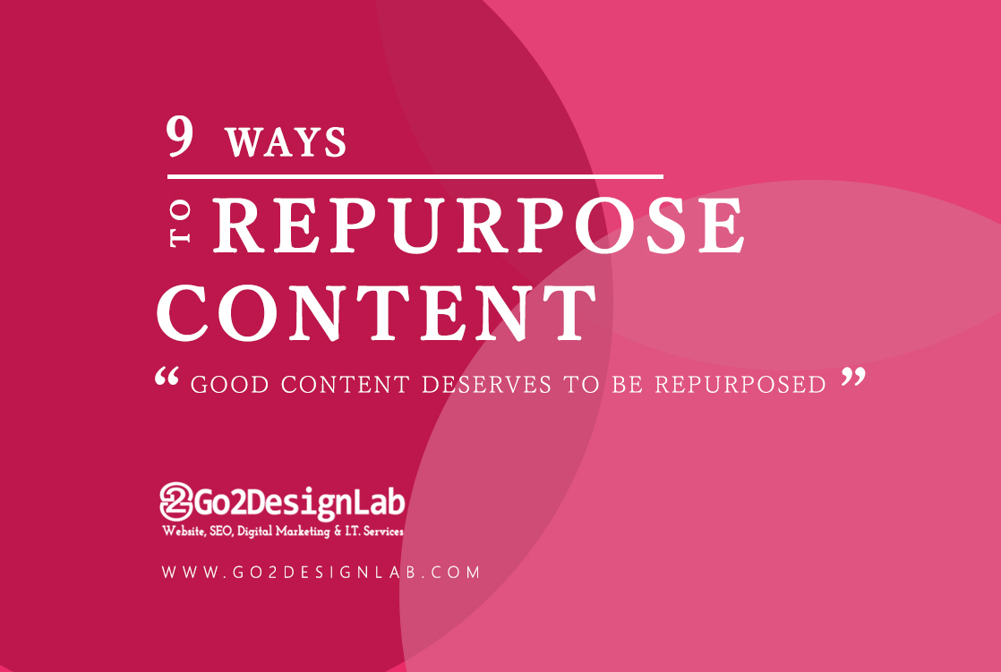 9 Ways To Repurpose Content